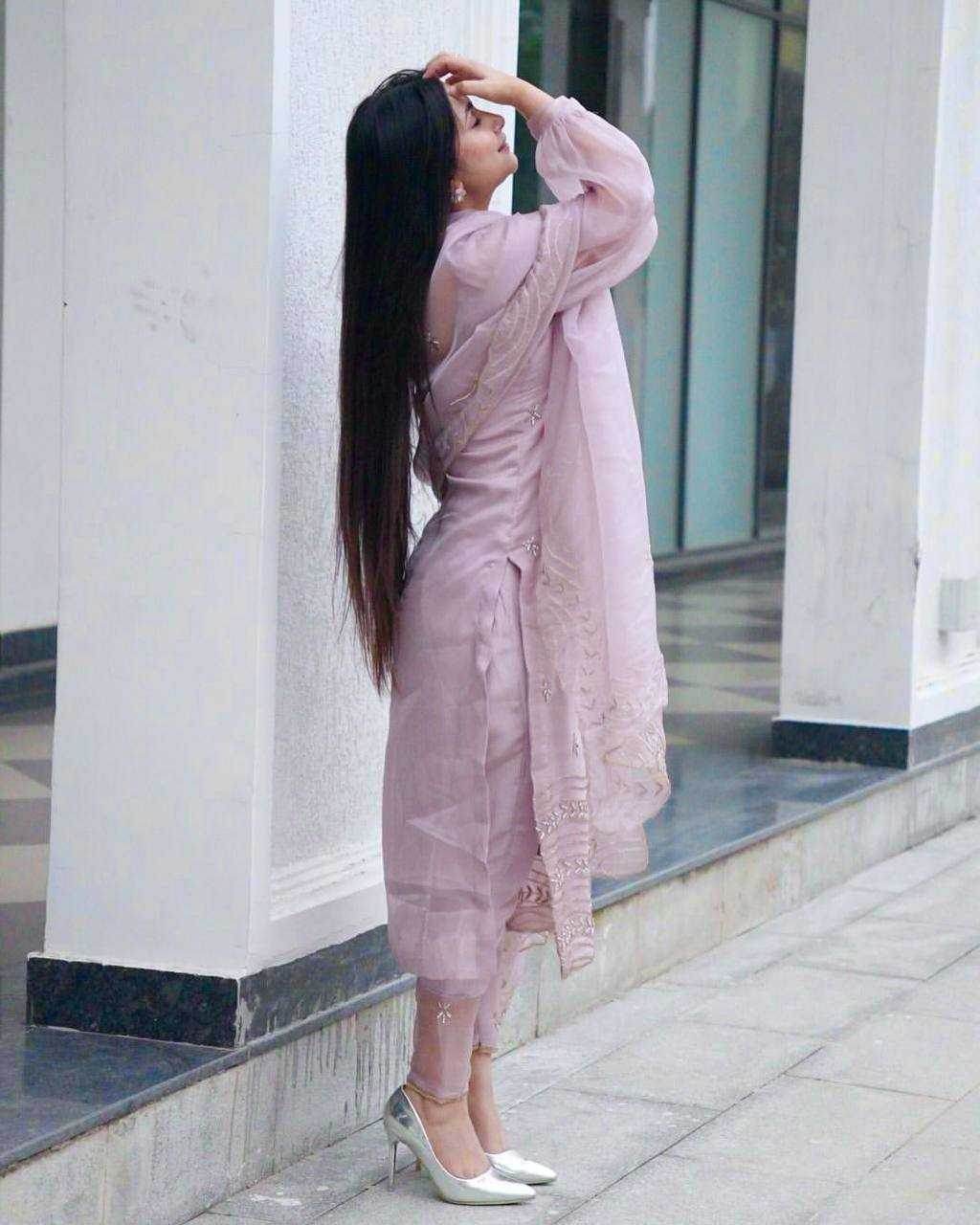 Soft Silk Long Kurtis Kurti Bottom Pants With Dupatta - MYLUXURY LANE ENTERPRISE